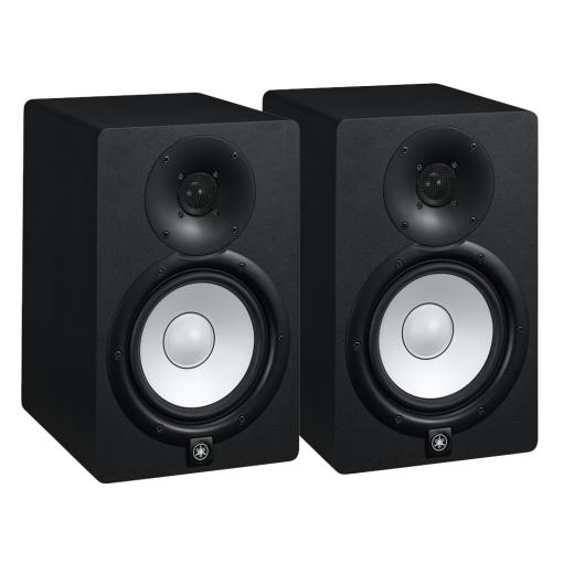 Yamaha HS7 Studio Monitor Speakers Pair; Black With FREE Jack Cables & TW-E3B Earbuds Offer