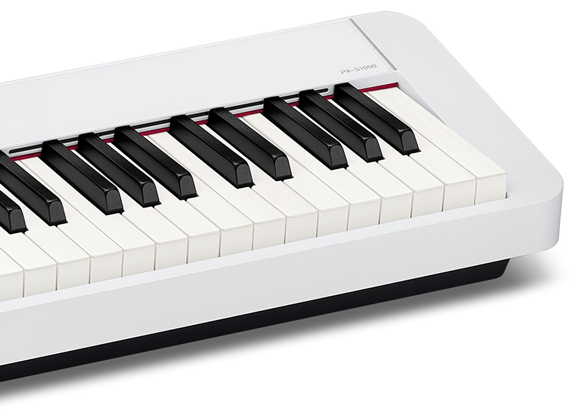 Casio PX-S1100 Digital Piano; White with FREE SP34 Triple Pedal