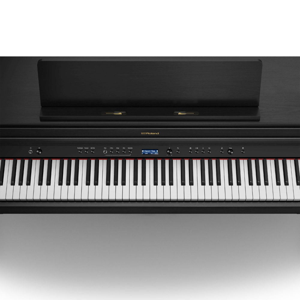 Roland HP704 Digital Piano; Charcoal Black