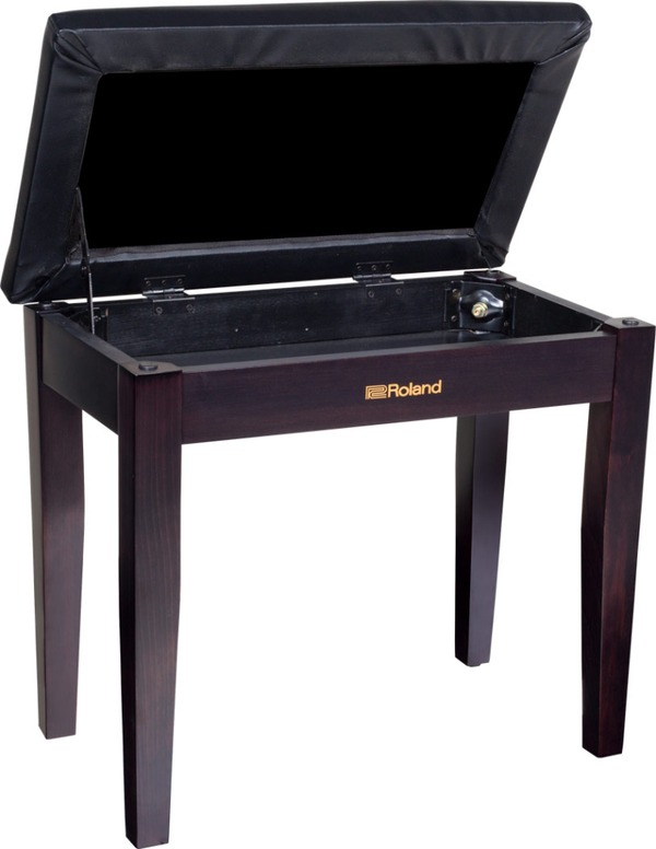 Roland RPB-100RW Piano Bench; Rosewood With Storage Compartment