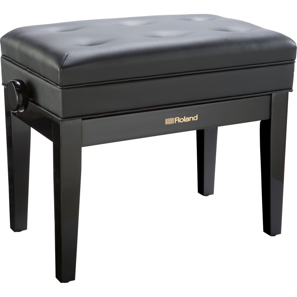 Roland RPB-400PE Piano Bench; Polished Ebony Vinyl Seat