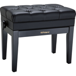 Roland RPB-500BK Piano Bench; Satin Black Vinyl Seat With Music Compartment
