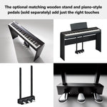 Yamaha P125A Digital Piano; Black