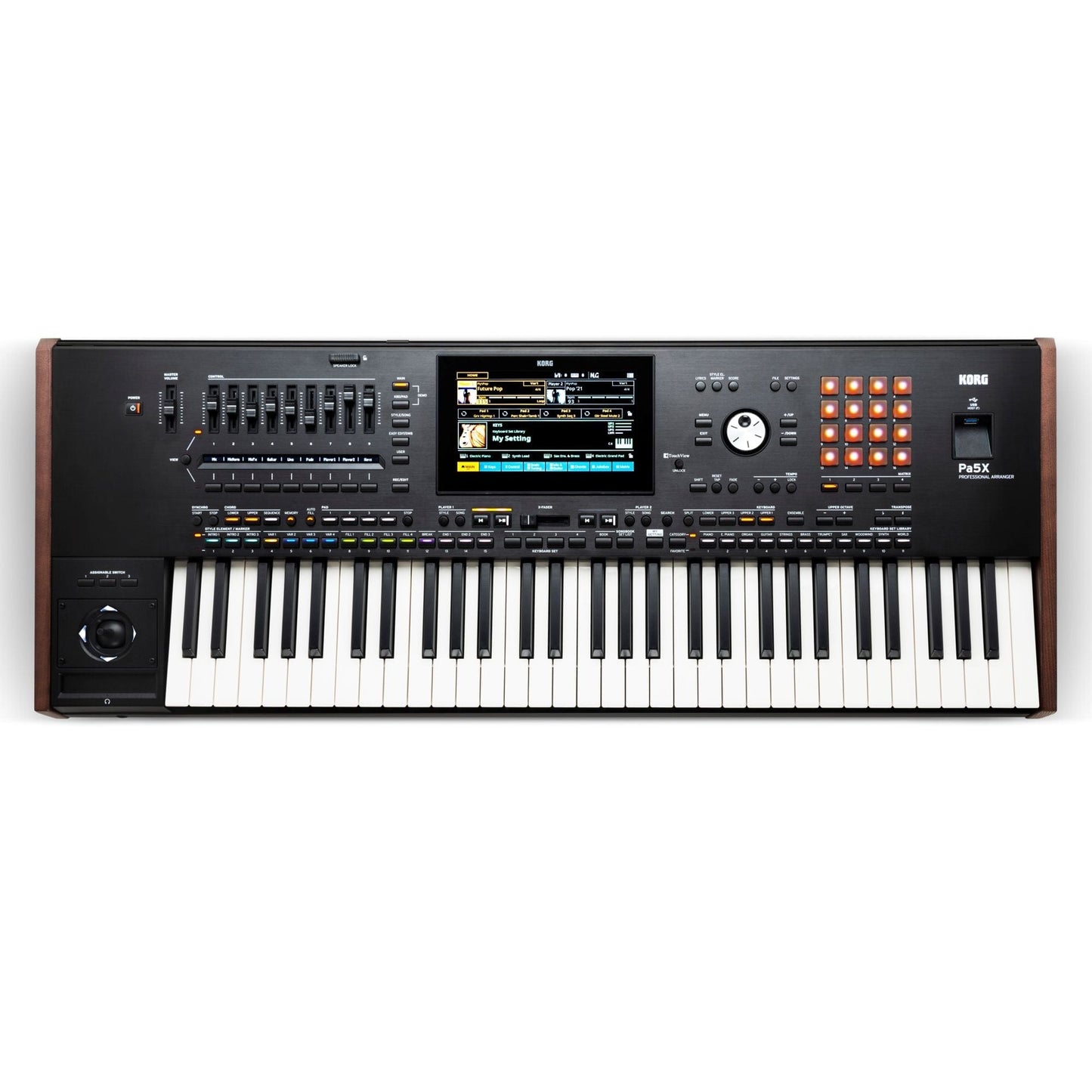 Korg Pa5X 61 Note Keyboard with PaAS Speaker Bundle