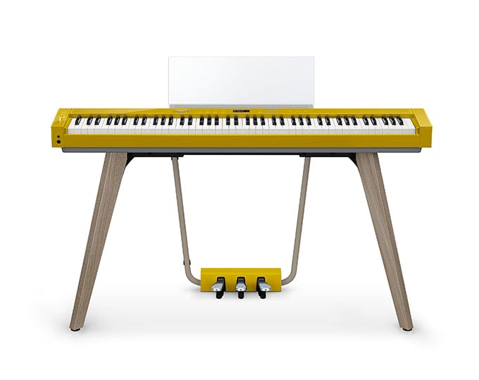 Casio Privia PX-S7000 Digital Piano with Wooden Keys; Harmonius Mustard