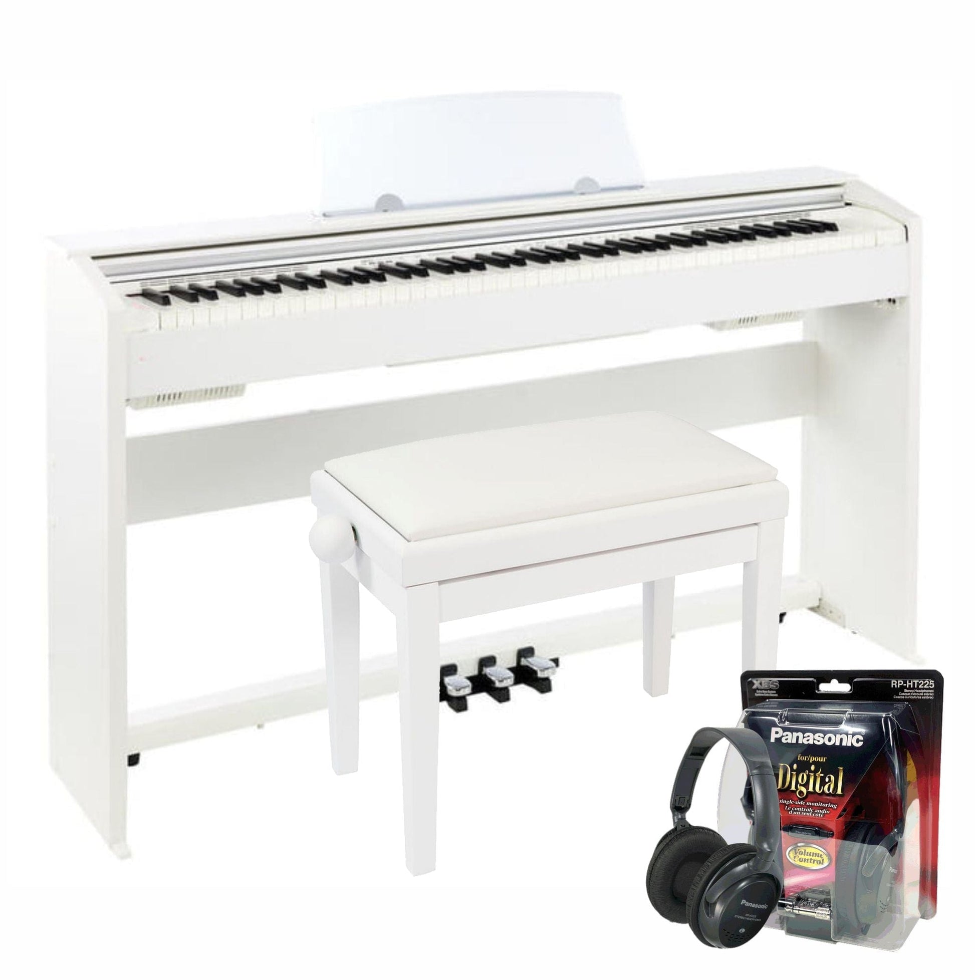 Casio PX770 White Digital Piano Value Package with £40 Cashback Offer