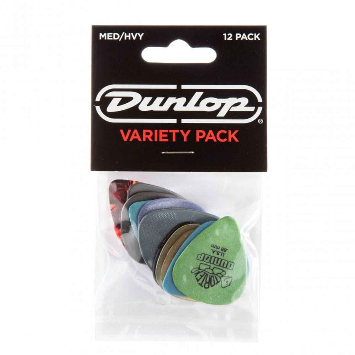 Jim Dunlop Variety Plectrums Medium Heavy 12 Pack