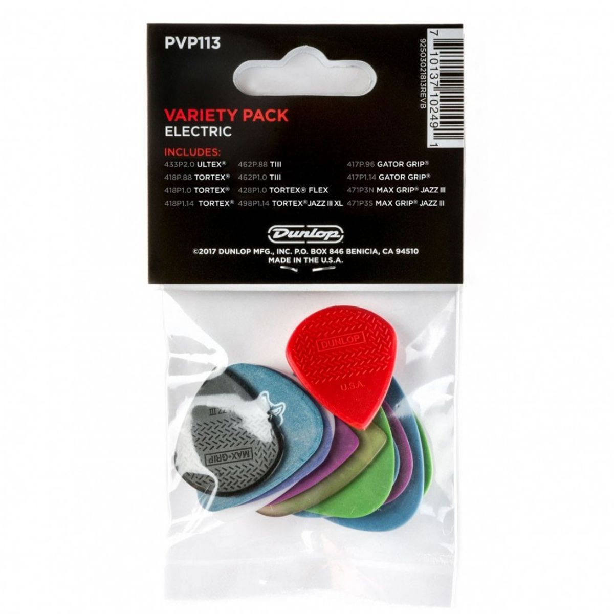 Jim Dunlop Variety Electric Plectrums 12 Pack