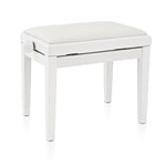 Nocturne Maestro Adjustable Height Piano Stool; Polished White