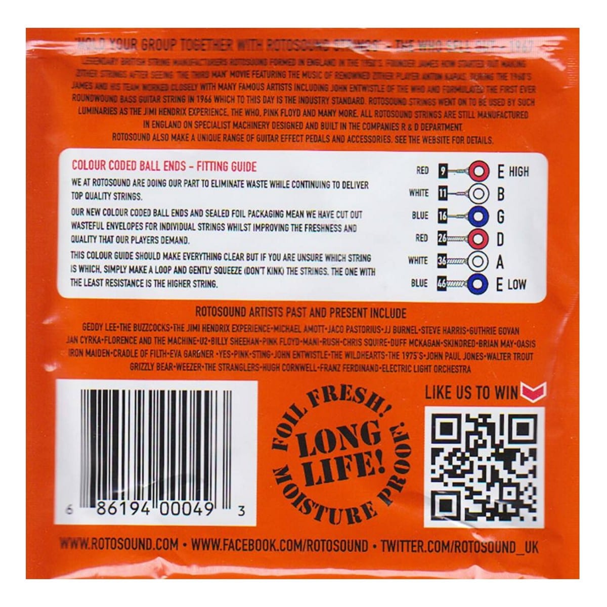 Rotosound RH9 Roto Orange