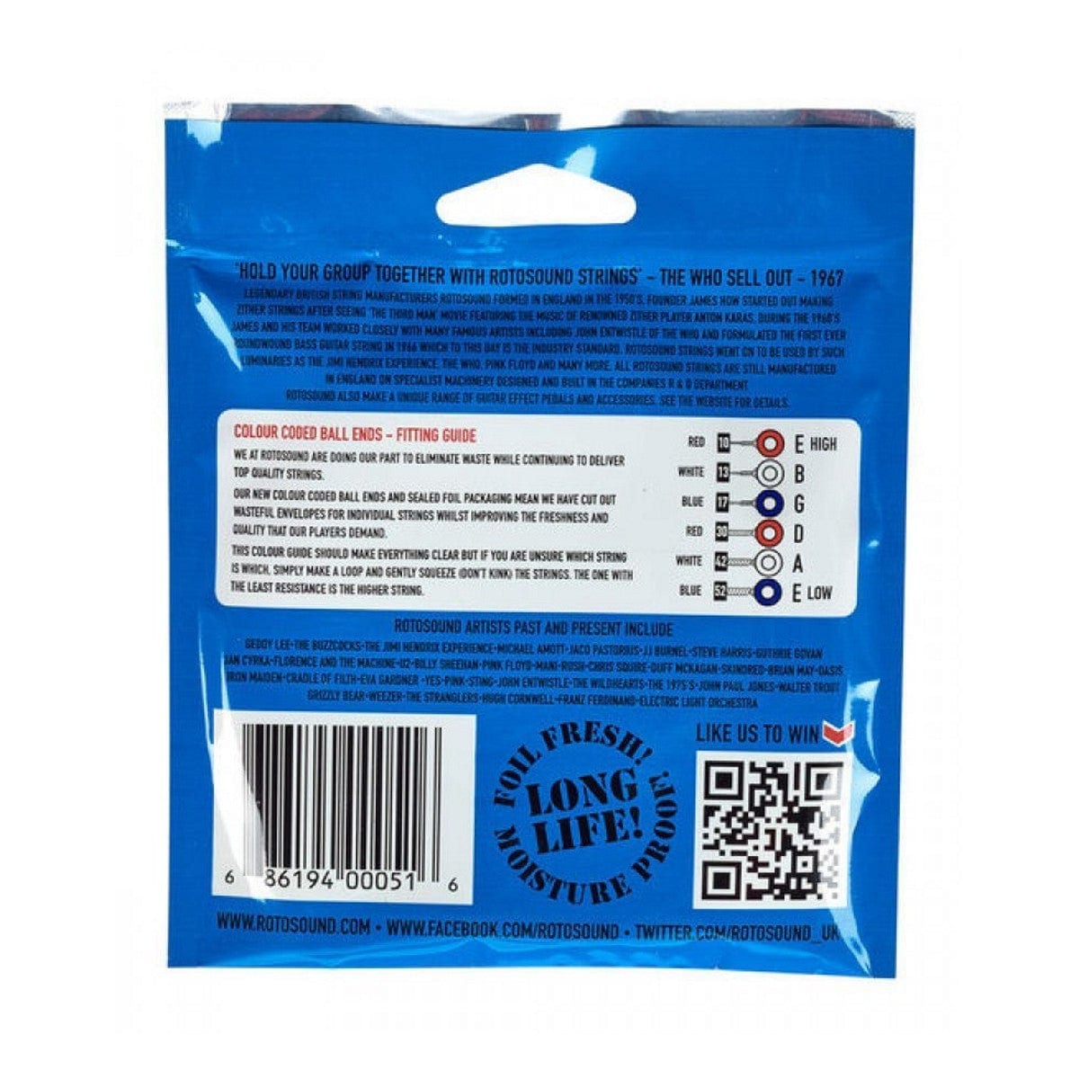 Rotosound RH10 Roto Blues set