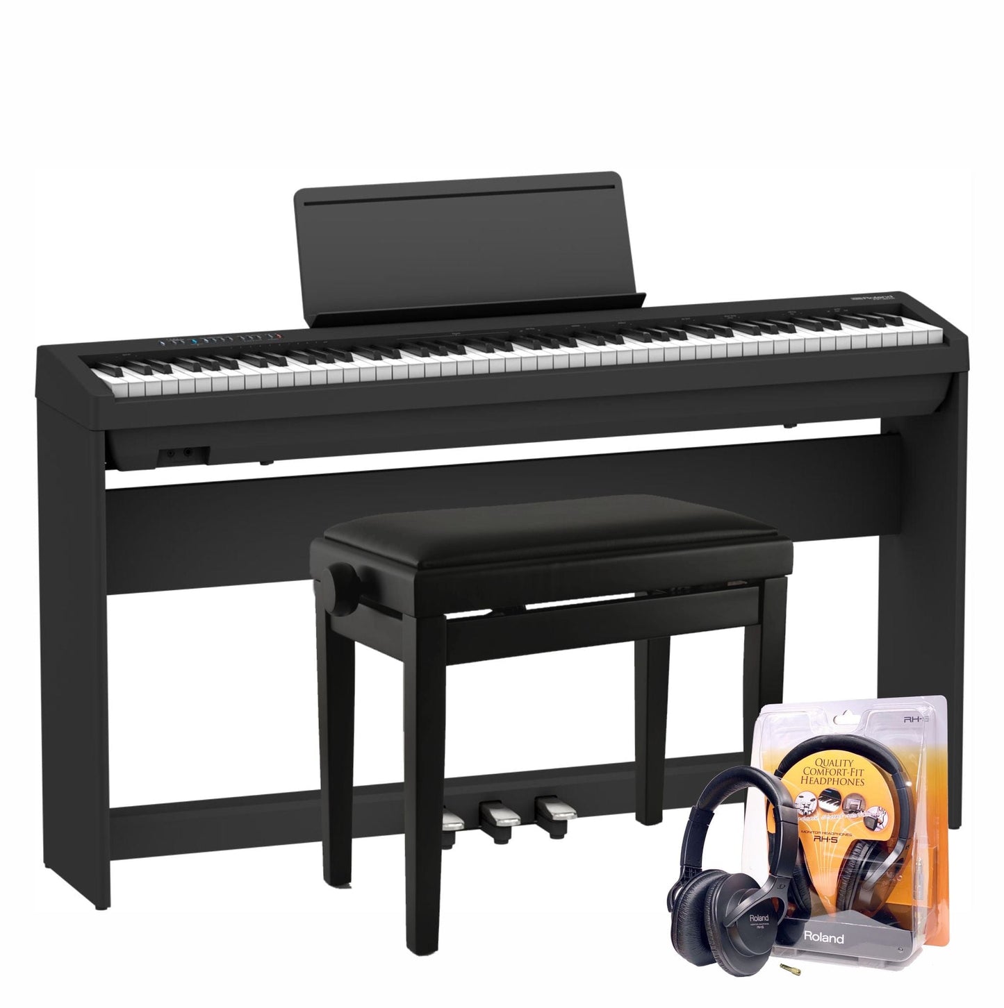 Roland FP30X Black Digital Piano Elite Package