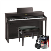 Roland HP704 Dark Rosewood Digital Piano Value Package