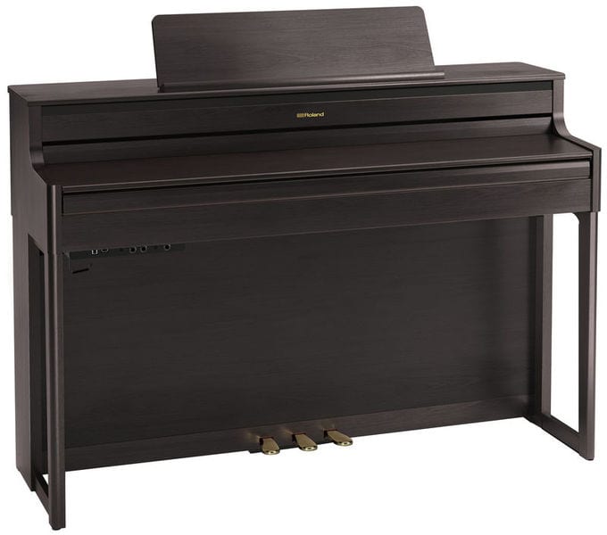 Roland HP704 Dark Rosewood with Piano Stool & Roland RH200 Headphones