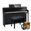 Roland HP704 Polished Ebony Concert Package