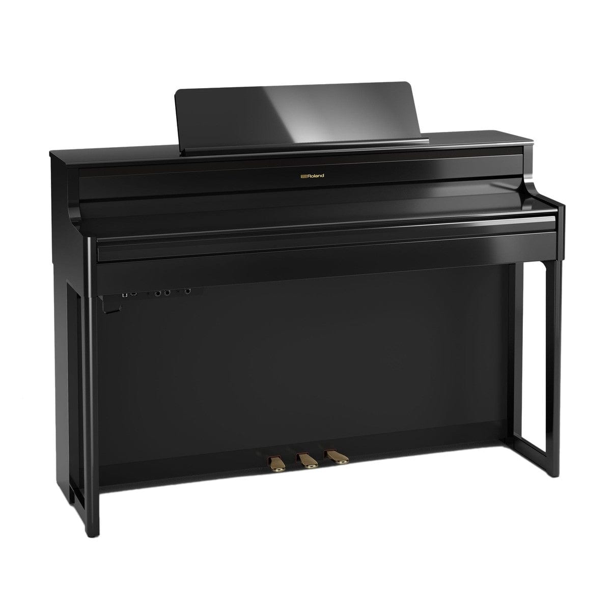 Roland HP704 Polished Ebony Digital Piano Value Package