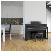 Roland HP704 Digital Piano; Polished Ebony