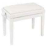 Nocturne Maestro Adjustable Height Piano Stool; Satin White