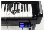Feurich 125 Design Silent Upright Piano; Polished Black With Chrome Fittings