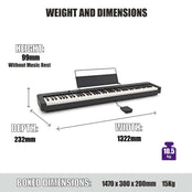 Casio CDP-S110 Digital Piano; Black