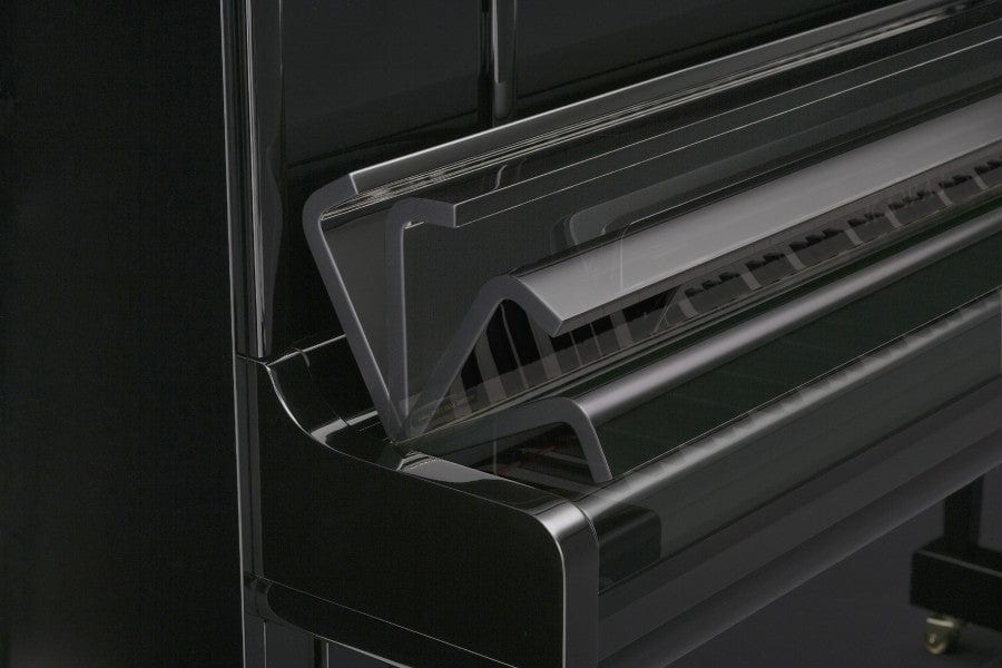 Kawai K600 Aures Hybrid Upright Piano; Polished Ebony