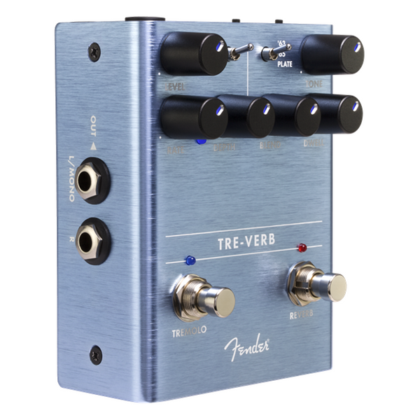 Fender Tre-Verb Digital Reverb Tremolo Guitar Effects Pedal