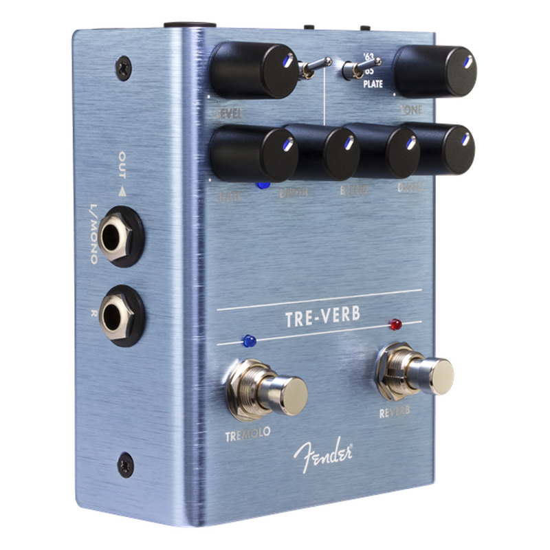Fender Tre-Verb Digital Reverb Tremolo Guitar Effects Pedal