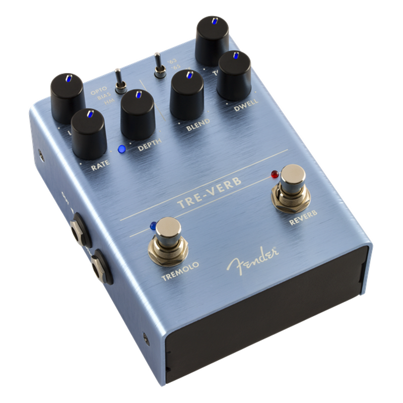 Fender Tre-Verb Digital Reverb Tremolo Guitar Effects Pedal