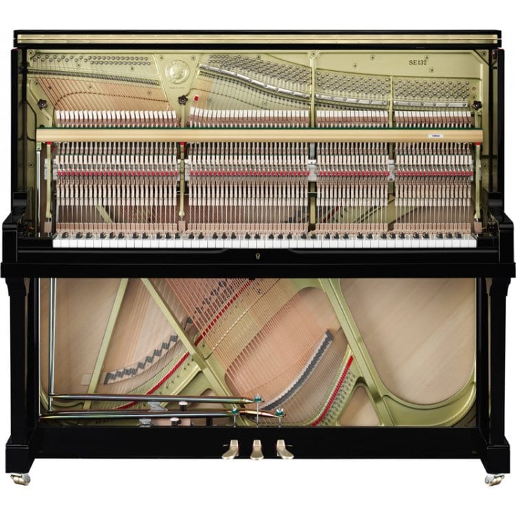 Yamaha U1 Upright Piano; Polished Ebony