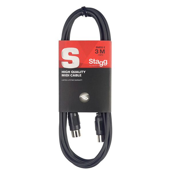 Stagg Music SMD3E MIDI Cable 3m
