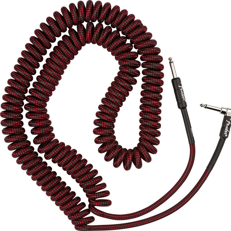 Fender Professional Series 30ft Red Tweed Coil Guitar Cable