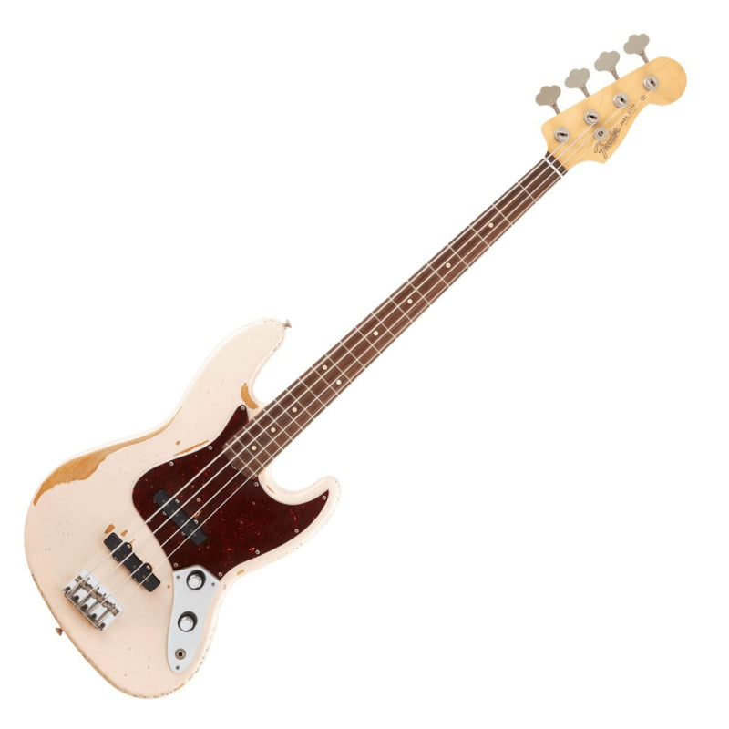 Fender Flea Jazz Bass Rosewood Roadworn Shell Pink