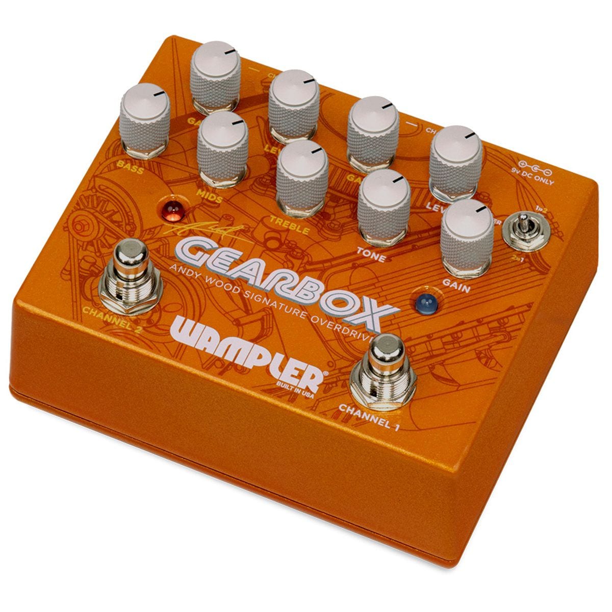 Wampler Gearbox Andy Wood Signature Overdrive Effects Pedal