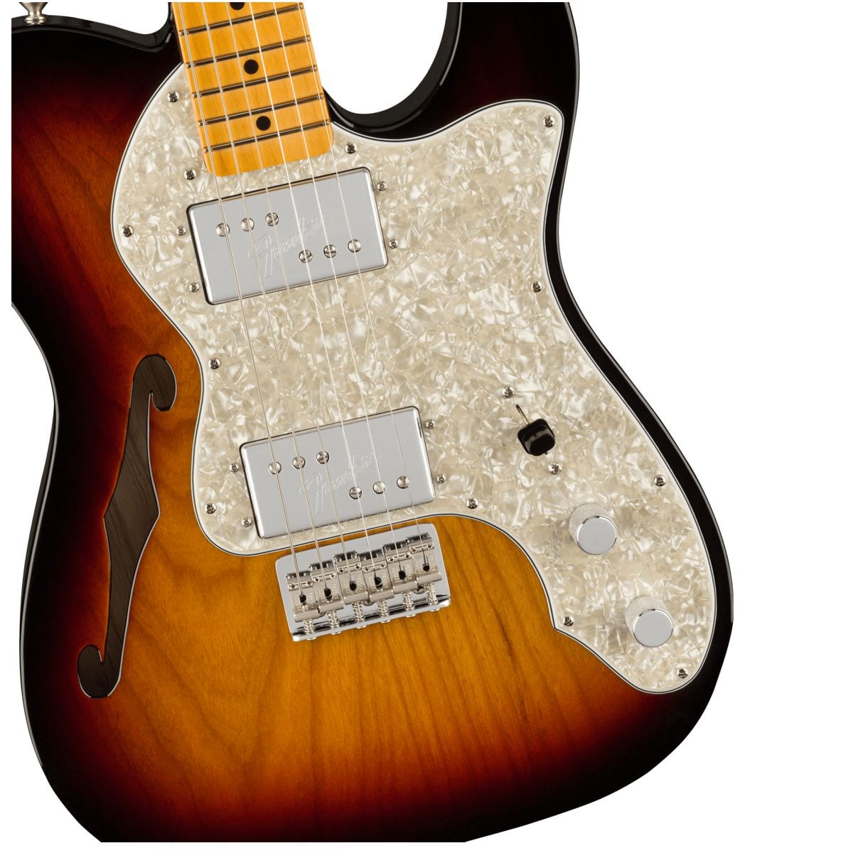 Fender American Vintage II 1972 Telecaster Thinline Maple 3 Colour Sunburst Guitar