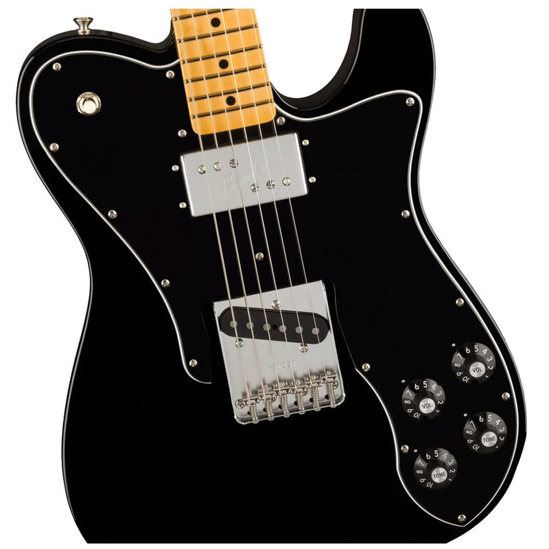 Fender American Vintage II 1977 Telecaster Custom Maple Black Guitar