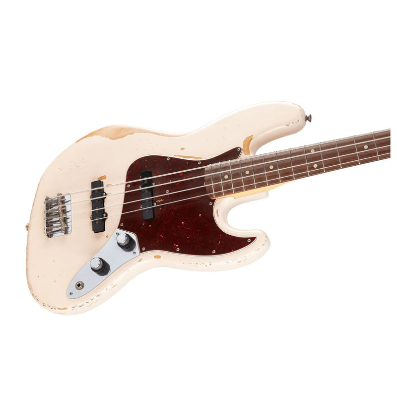 Fender Flea Jazz Bass Rosewood Roadworn Shell Pink