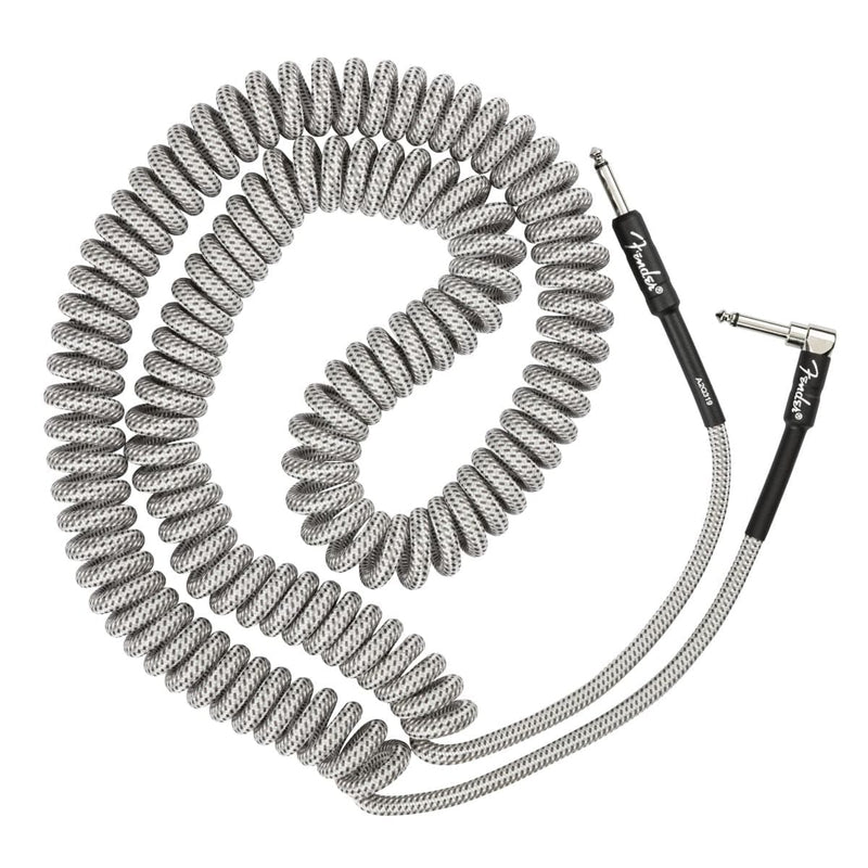 Fender Professional Series 30ft White Tweed Coil Guitar Cable