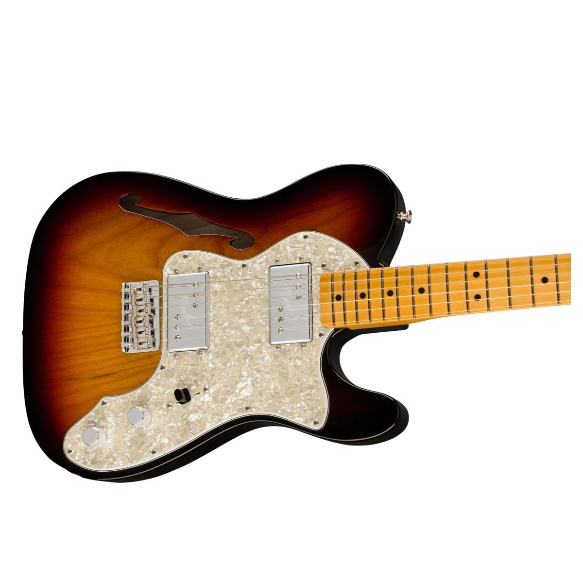 Fender American Vintage II 1972 Telecaster Thinline Maple 3 Colour Sunburst Guitar