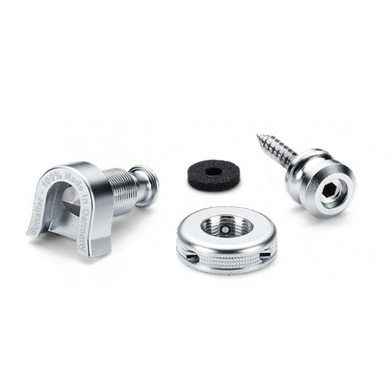 Schaller Guitar Strap Locks Chrome 1 Pair