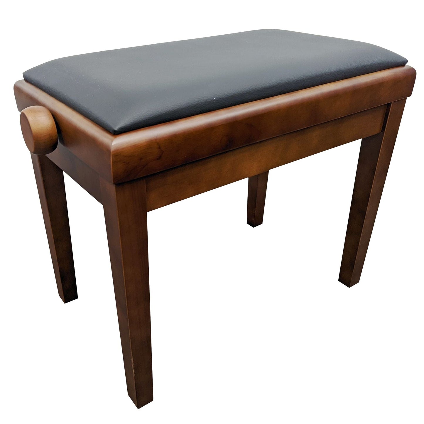Nocturne Maestro Adjustable Height Piano Stool; Dark Walnut Satin
