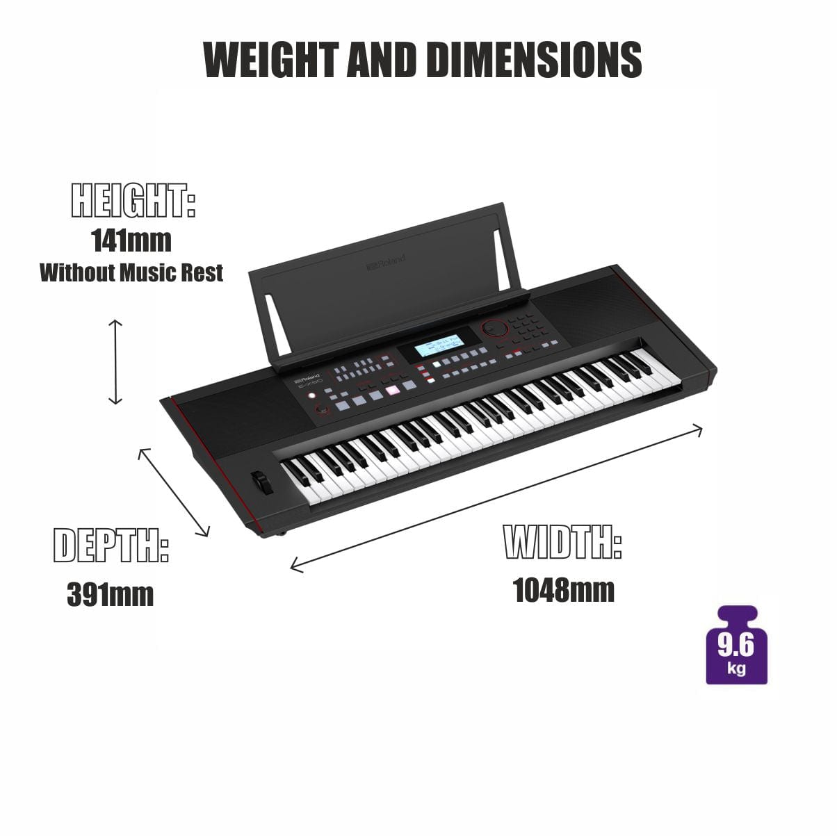 Roland E-X50 Entertainment Keyboard