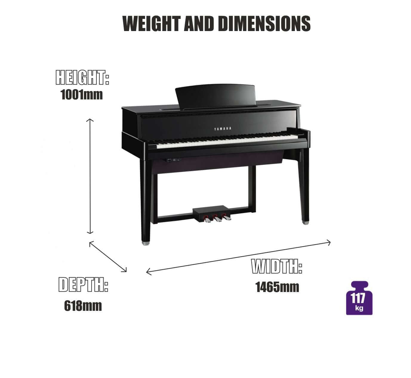 Yamaha AvantGrand N1x Hybrid Piano | Free Delivery & Installation