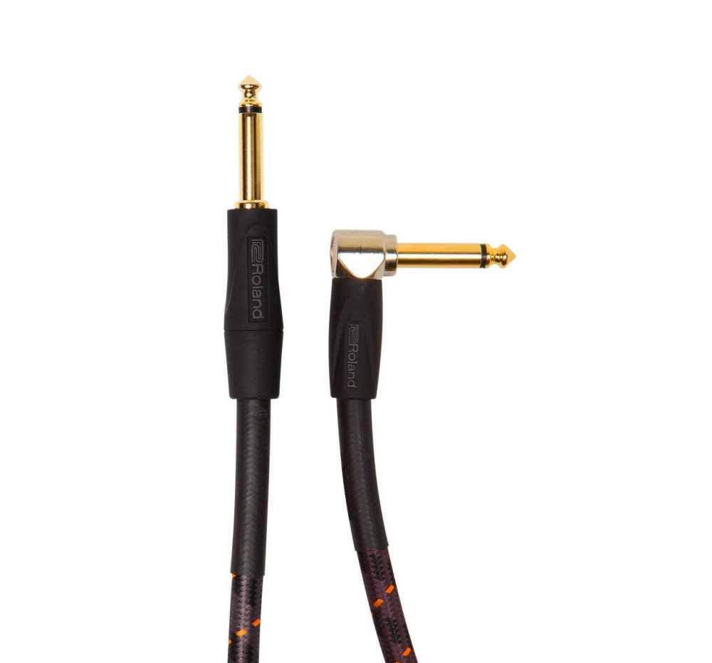 Roland RIC-G20A Gold Series Instrument Cable With Angled Jack; 20ft/6m