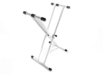 Keyboard Stand Deluxe Welded Double Braced X-Frame by Taurus Stands; White KXWD01W