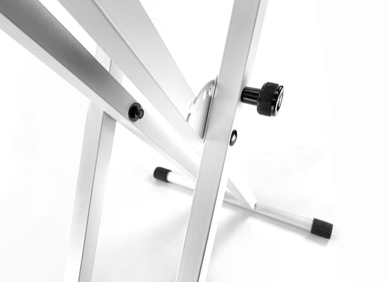 Keyboard Stand Deluxe Welded Double Braced X-Frame by Taurus Stands; White KXWD01W