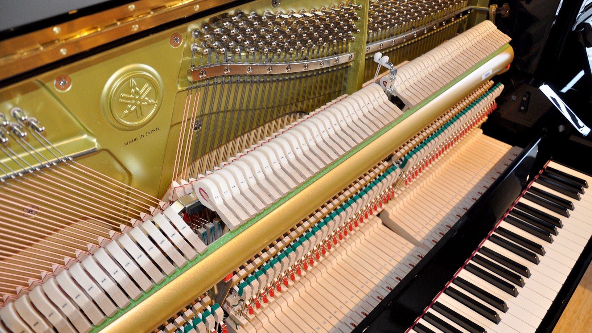 Yamaha YUS3 Upright Piano; Polished Ebony