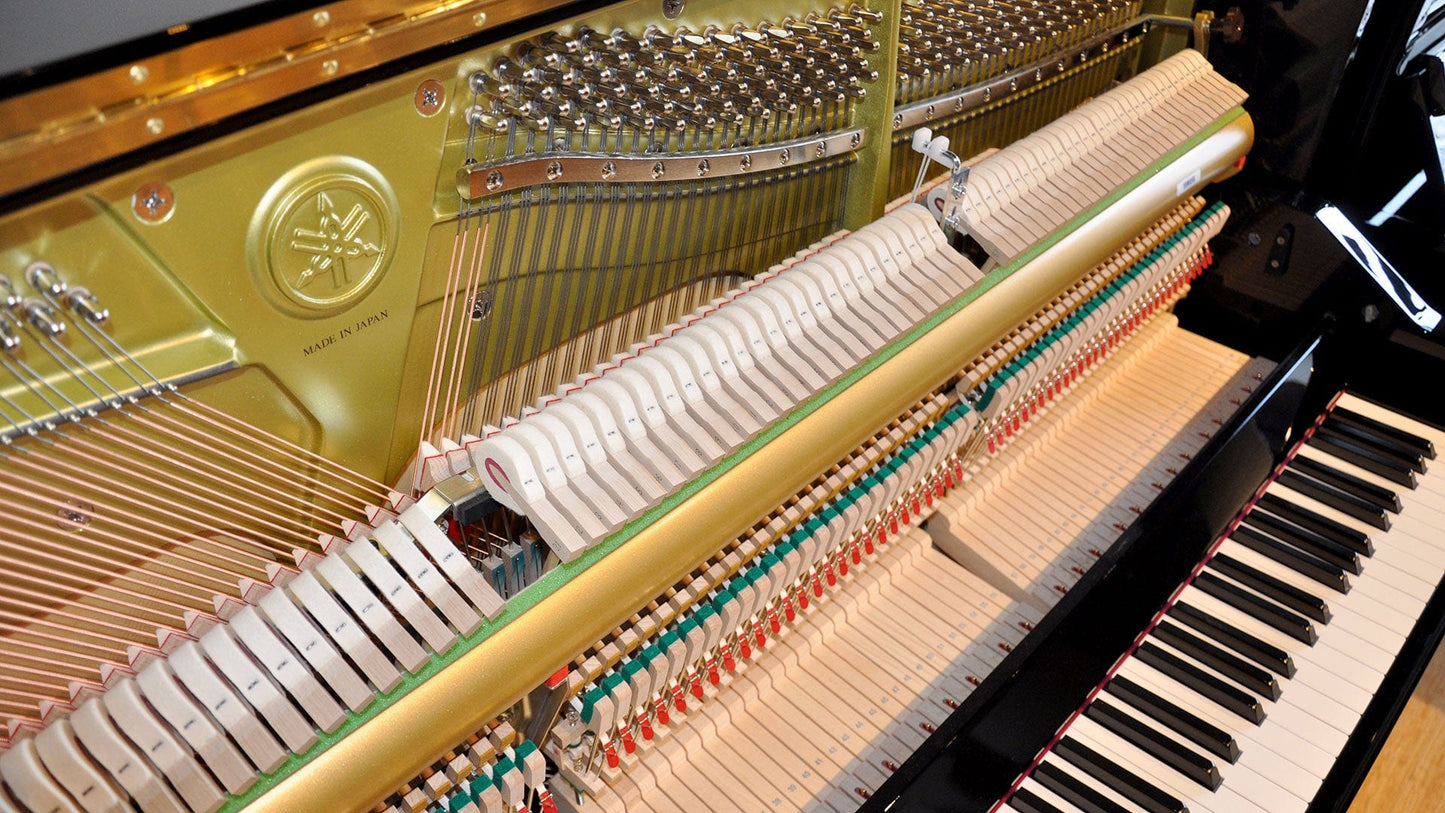 Yamaha YUS1 Upright Piano; Polished Ebony