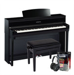 Yamaha CLP775PE Polished Ebony Digital Piano Value Package