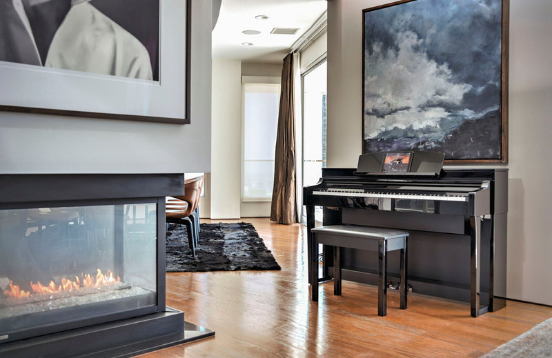 Yamaha Clavinova CSP170 Digital Piano; Black with FREE iPad Offer
