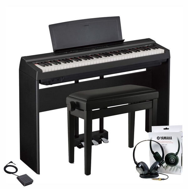 Yamaha P121 Black Piano Elite Package